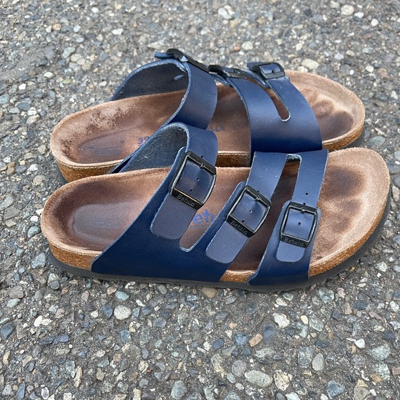 Birkenstock Betula Florida Blue Sandals Slides Size 39 - Picture 1 of 12